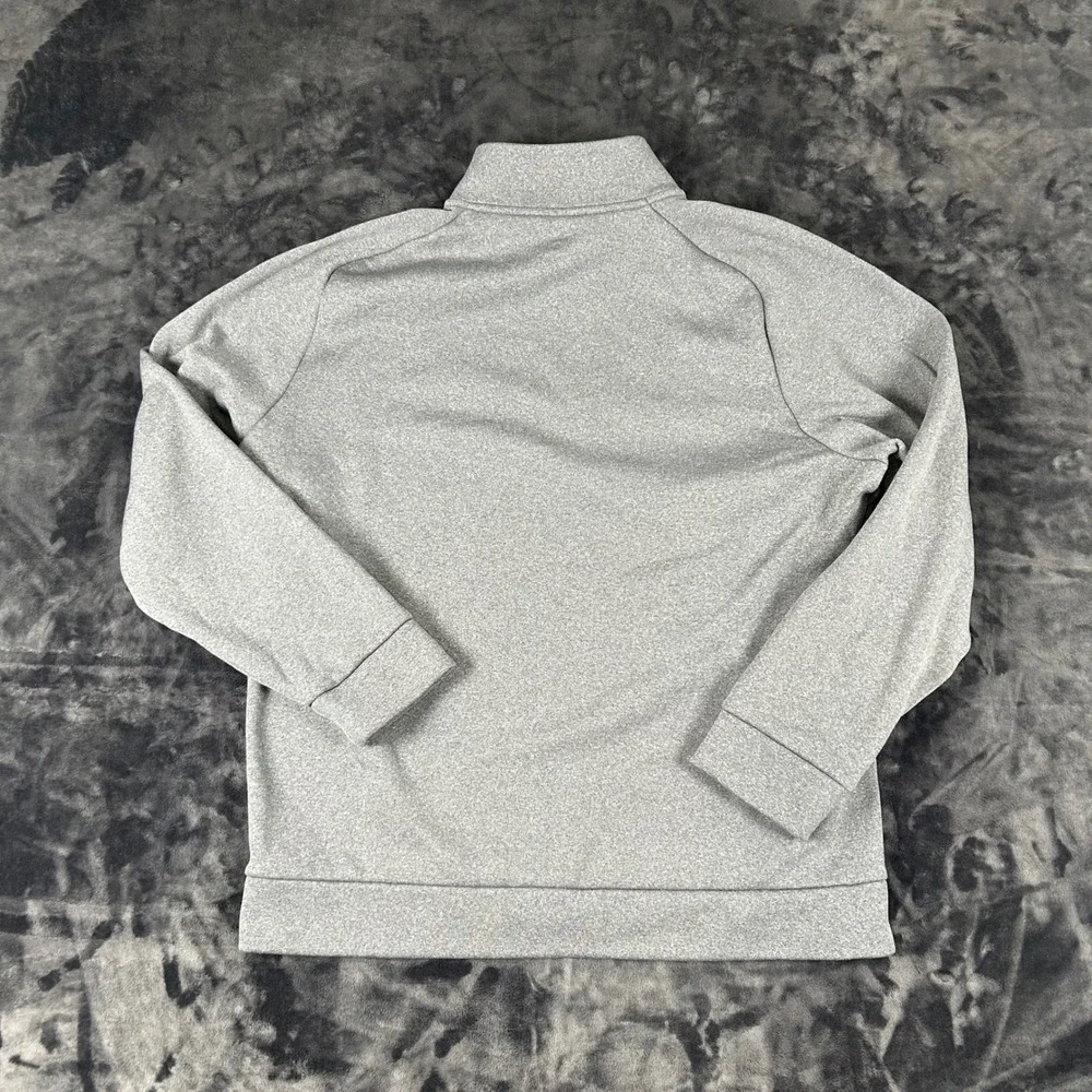 Under Armour Quarter Zip Pullover Mens XL Gray Heathered Fleece Loose Fit 2259